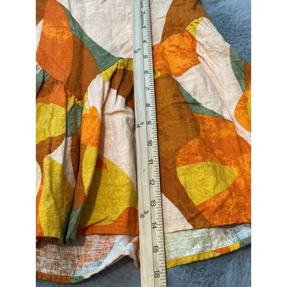 Fe Noel Target Collab Women's 4 100% Linen Multi-Colored Mini Skirt - Picture 5 of 12